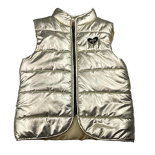 Load image into Gallery viewer, Girls MOOKS, metallic gold puffer vest / jacket, FUC, size 8,  