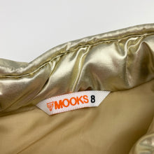 Load image into Gallery viewer, Girls MOOKS, metallic gold puffer vest / jacket, FUC, size 8,  