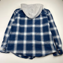 Load image into Gallery viewer, Boys Anko, hooded flannel cotton shirt, poppers, GUC, size 12,  