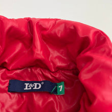 Load image into Gallery viewer, Unisex L&amp;D, fleece-lined puffer vest / sleeveless jacket, GUC, size 7,  