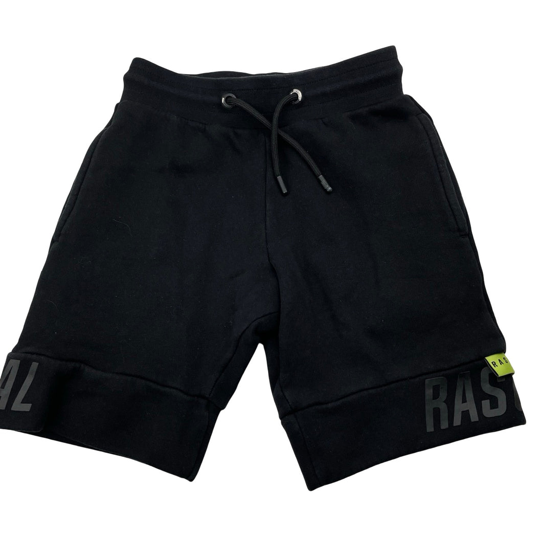 Boys RASCAL, black fleece-lined shorts, elasticated, GUC, size 9-10,  