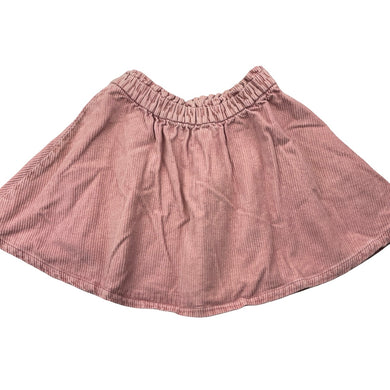 Girls Anko, pink corduroy cotton skirt, elasticated, FUC, size 7,  