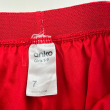 Load image into Gallery viewer, Girls Anko, lined red tulle &amp; gold glitter skirt, elasticated, GUC, size 7,  