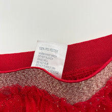 Load image into Gallery viewer, Girls Anko, lined red tulle &amp; gold glitter skirt, elasticated, GUC, size 7,  