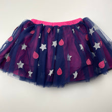 Load image into Gallery viewer, Girls Pumpkin Patch, tulle skirt, built-in cotton shorts, elasticated, GUC, size 0,  