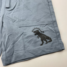 Load image into Gallery viewer, Boys Target, blue cotton shorts, elasticated, dinosaur, EUC, size 3,  
