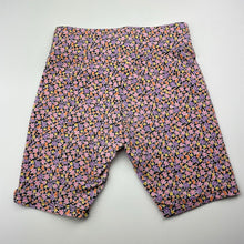 Load image into Gallery viewer, Girls Target, floral stretchy bike shorts, elasticated, EUC, size 9,  