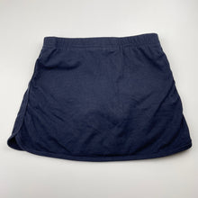 Load image into Gallery viewer, Girls SCHOOL ZONE, navy sports skirt, built-in shorts, elasticated, FUC, size 6,  