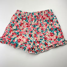 Load image into Gallery viewer, Girls SHEIN, lightweight floral shorts, elasticated, EUC, size 7,  
