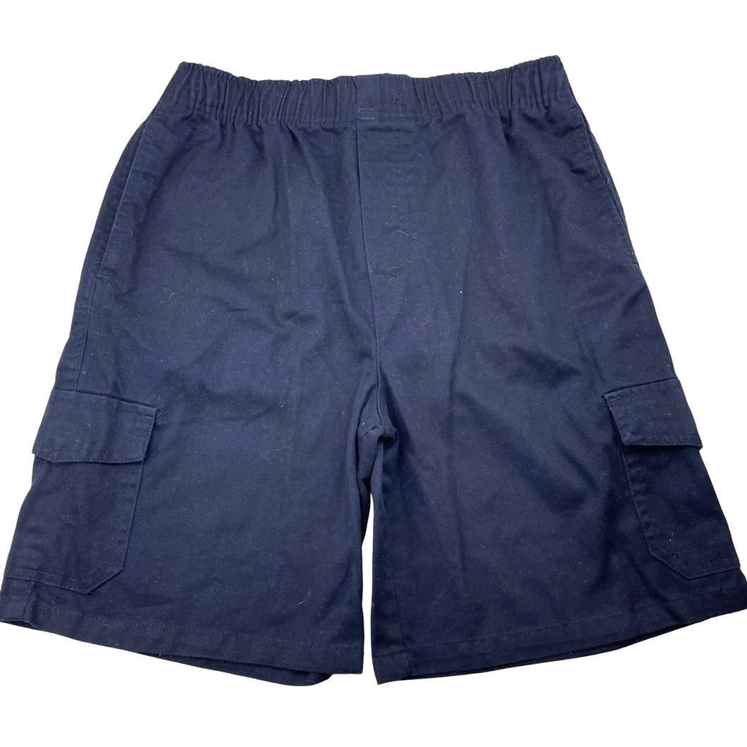 Boys Brilliant Basics, navy school cargo shorts, elasticated, EUC, size 14,  