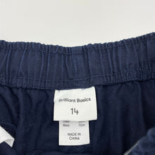 Load image into Gallery viewer, Boys Brilliant Basics, navy school cargo shorts, elasticated, EUC, size 14,  