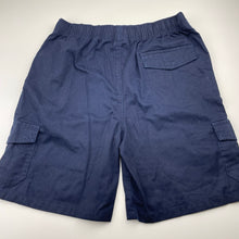 Load image into Gallery viewer, Boys Brilliant Basics, navy school cargo shorts, elasticated, EUC, size 14,  