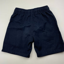 Load image into Gallery viewer, Unisex Anko, navy school shorts, elasticated, GUC, size 5,  