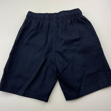 Load image into Gallery viewer, Unisex Anko, navy school shorts, elasticated, FUC, size 4,  