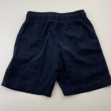 Load image into Gallery viewer, Unisex Anko, navy school shorts, elasticated, GUC, size 5,  