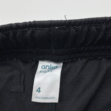 Load image into Gallery viewer, Boys Anko, black sports shorts, elasticated, FUC, size 4,  