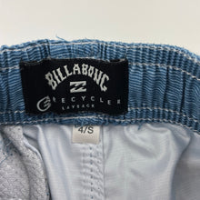 Load image into Gallery viewer, Boys Billabong, Recycler Layback board shorts, elasticated, GUC, size 4,  