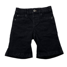 Load image into Gallery viewer, Boys Anko, black stretch denim shorts, adjustable, EUC, size 4,  