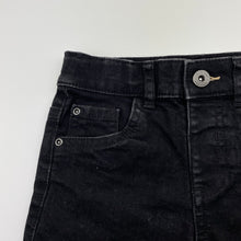 Load image into Gallery viewer, Boys Anko, black stretch denim shorts, adjustable, EUC, size 4,  
