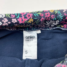 Load image into Gallery viewer, Girls Anko, floral cotton skirt, built-in shorts, elasticated, GUC, size 5,  