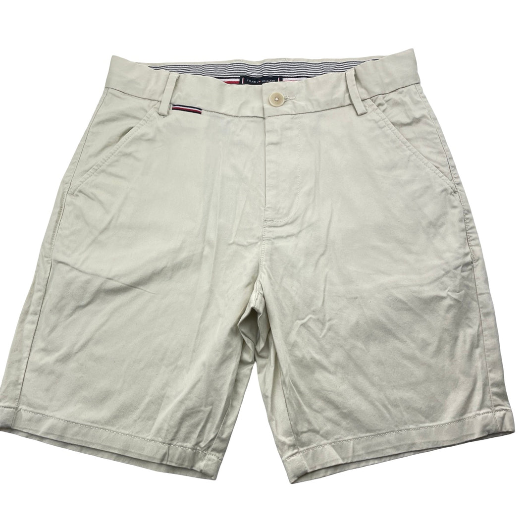 Boys TOMMY HILFIGER, stretch cotton chino shorts, adjustable, size 164, EUC, size 14,  