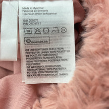 Load image into Gallery viewer, Girls H&amp;M, soft feel pink faux fur hooded jacket, EUC, size 11-12,  