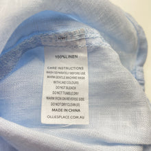 Load image into Gallery viewer, Boys Ollie's Place, blue linen short sleeve shirt, EUC, size 8,  