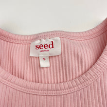 Load image into Gallery viewer, Girls Seed, pink ribbed singlet / tank top, GUC, size 9,  