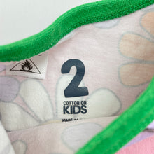 Load image into Gallery viewer, Girls Cotton On, long sleeve pyjama top (wash fade), FUC, size 2,  