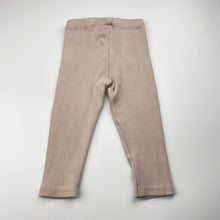 Load image into Gallery viewer, Girls Zara, ribbed leggings / bottoms, elasticated, FUC, size 1,  