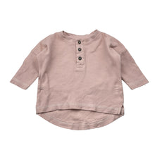 Load image into Gallery viewer, Girls Baby Berry, pink waffle cotton long sleeve top, GUC, size 00,  