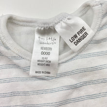 Load image into Gallery viewer, Unisex Tiny Little Wonders, cotton bodysuit / romper, GUC, size 0000,  