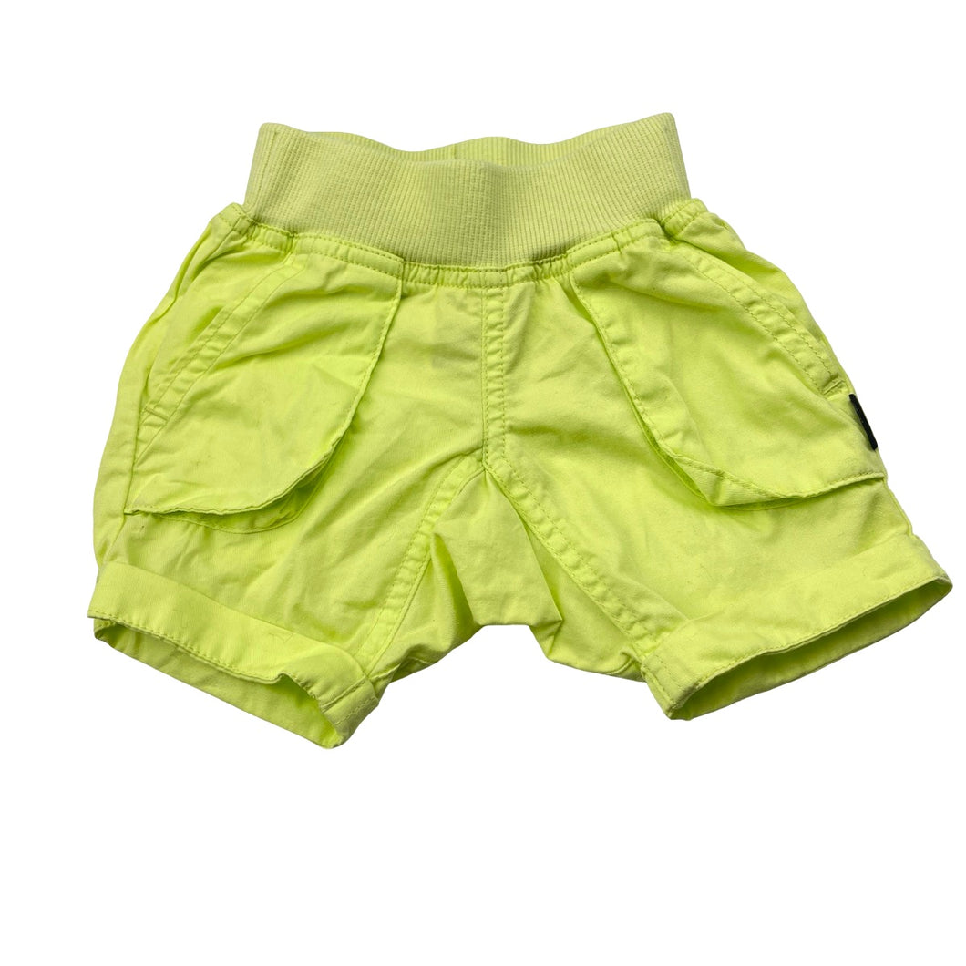 Unisex BONDS, fluoro lightweight cotton shorts, elasticated, EUC, size 000,  
