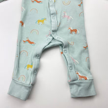 Load image into Gallery viewer, Girls Target, cotton coverall / romper, unicorns, EUC, size 00000,  