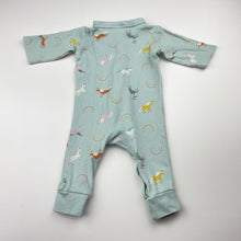 Load image into Gallery viewer, Girls Target, cotton coverall / romper, unicorns, EUC, size 00000,  