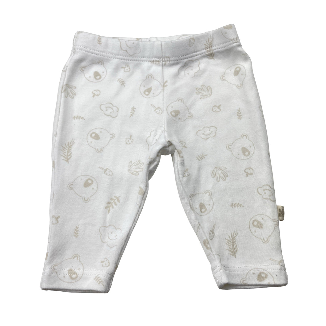 Unisex HUGGIES, soft cotton leggings / bottoms, EUC, size 0000,  