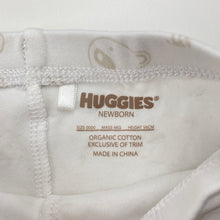 Load image into Gallery viewer, Unisex HUGGIES, soft cotton leggings / bottoms, EUC, size 0000,  