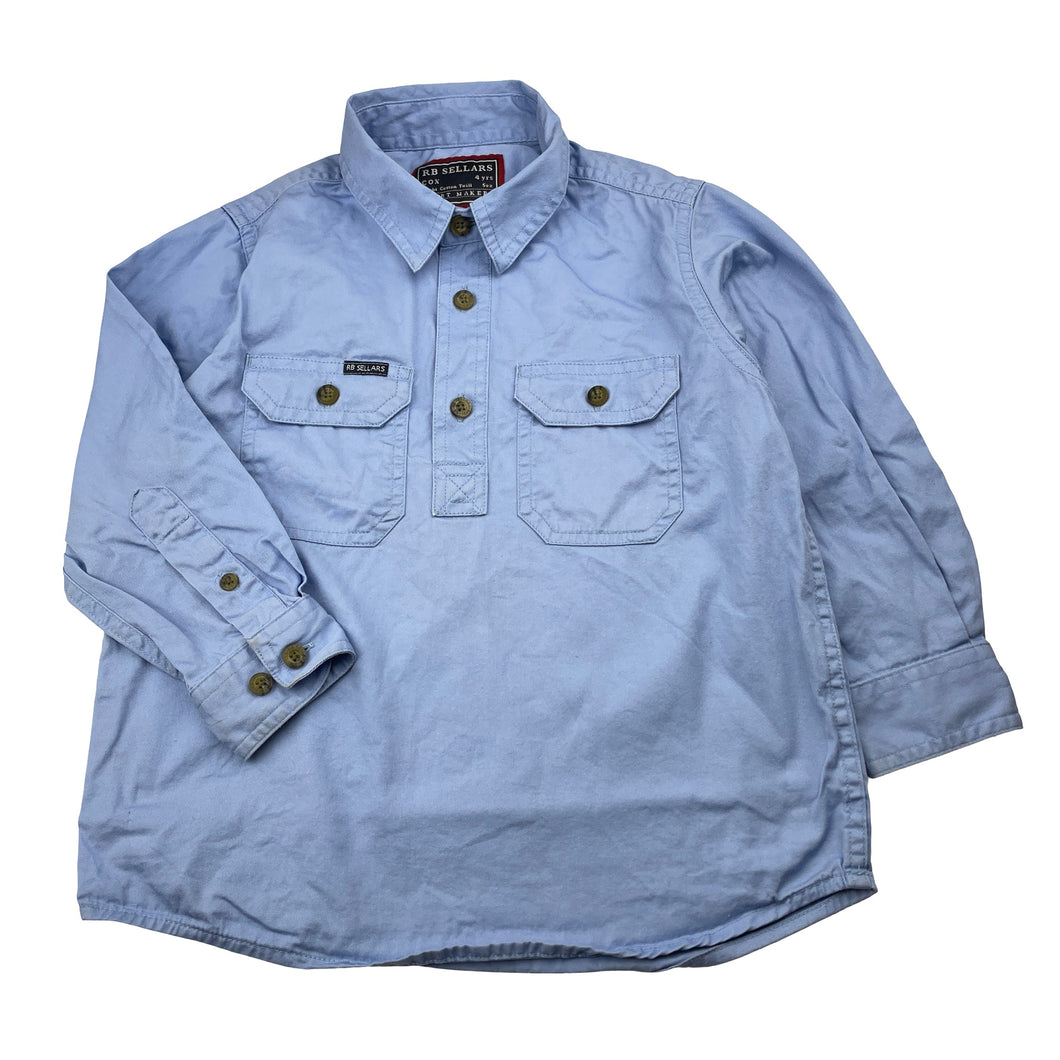Boys RB SELLARS, COX blue cotton workshirt (light marks), FUC, size 4,  