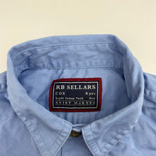 Load image into Gallery viewer, Boys RB SELLARS, COX blue cotton workshirt (light marks), FUC, size 4,  