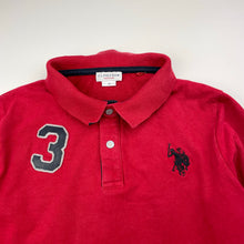 Load image into Gallery viewer, Boys US POLO ASSN, cotton long sleeve polo top (wash fade), FUC, size 10,  