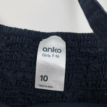 Load image into Gallery viewer, Girls Anko, navy cotton jumpsuit, inside leg: 47.5cm, GUC, size 10,  