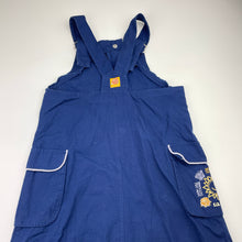 Load image into Gallery viewer, Girls La Compagnie des Petits, cotton overalls dress / pinafore, no size, armpit-armpit: 33cm, GUC, size 6-8, L: 67cm
