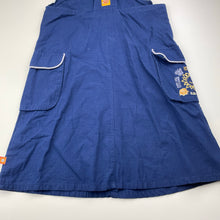 Load image into Gallery viewer, Girls La Compagnie des Petits, cotton overalls dress / pinafore, no size, armpit-armpit: 33cm, GUC, size 6-8, L: 67cm