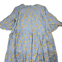 Load image into Gallery viewer, Girls POMP de LUX, floral viscose short sleeve dress, EUC, size 13-14, L: 85cm