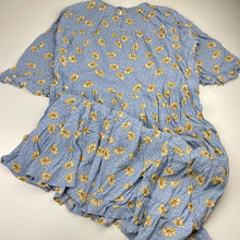 Load image into Gallery viewer, Girls POMP de LUX, floral viscose short sleeve dress, EUC, size 13-14, L: 85cm