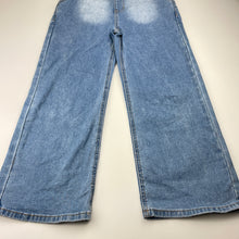 Load image into Gallery viewer, Girls Milkshake, embrodered stretch denim overalls, inside leg: 50.5cm, FUC, size 8,  