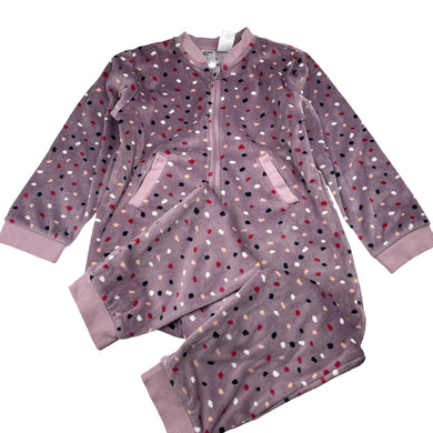 Girls Anko, fleece all-in-one pyjamas / sleepsuit, GUC, size 6,  