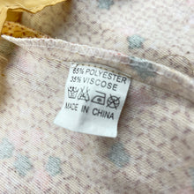 Load image into Gallery viewer, Girls lined, soft feel floral dress, no size, armpit-armpit: 32cm, FUC, size 6-7, L: 67cm