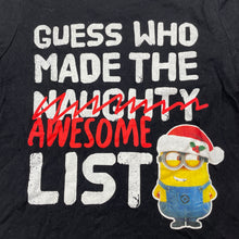 Load image into Gallery viewer, Unisex Minions, cotton Christmas tee / top, GUC, size 3,  