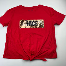 Load image into Gallery viewer, Girls Anko, flip-sequin Christmas cotton tee / top, EUC, size 14,  